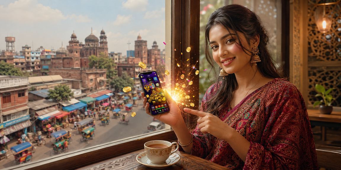 বগুড়ার একজন ব্যবহারকারী মোবাইলে ক্যাসিনো গেম খেলছেন